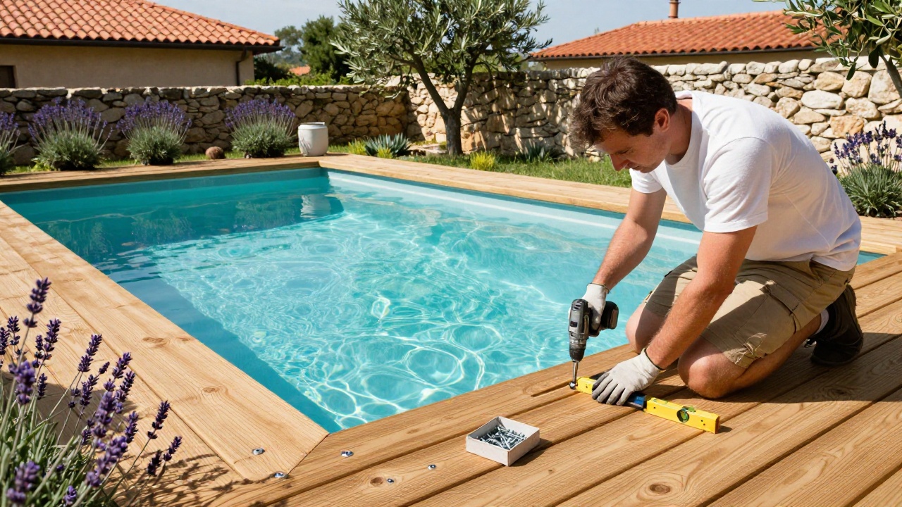 Guide pour comment faire une margelle de piscine en bois en terrasse boisée