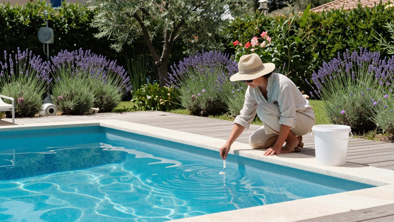Illustration montrant comment ajuster le pH d'une piscine pour équilibre optimal