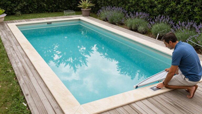 Couverture de piscine automatique assurant une protection motorisée efficace