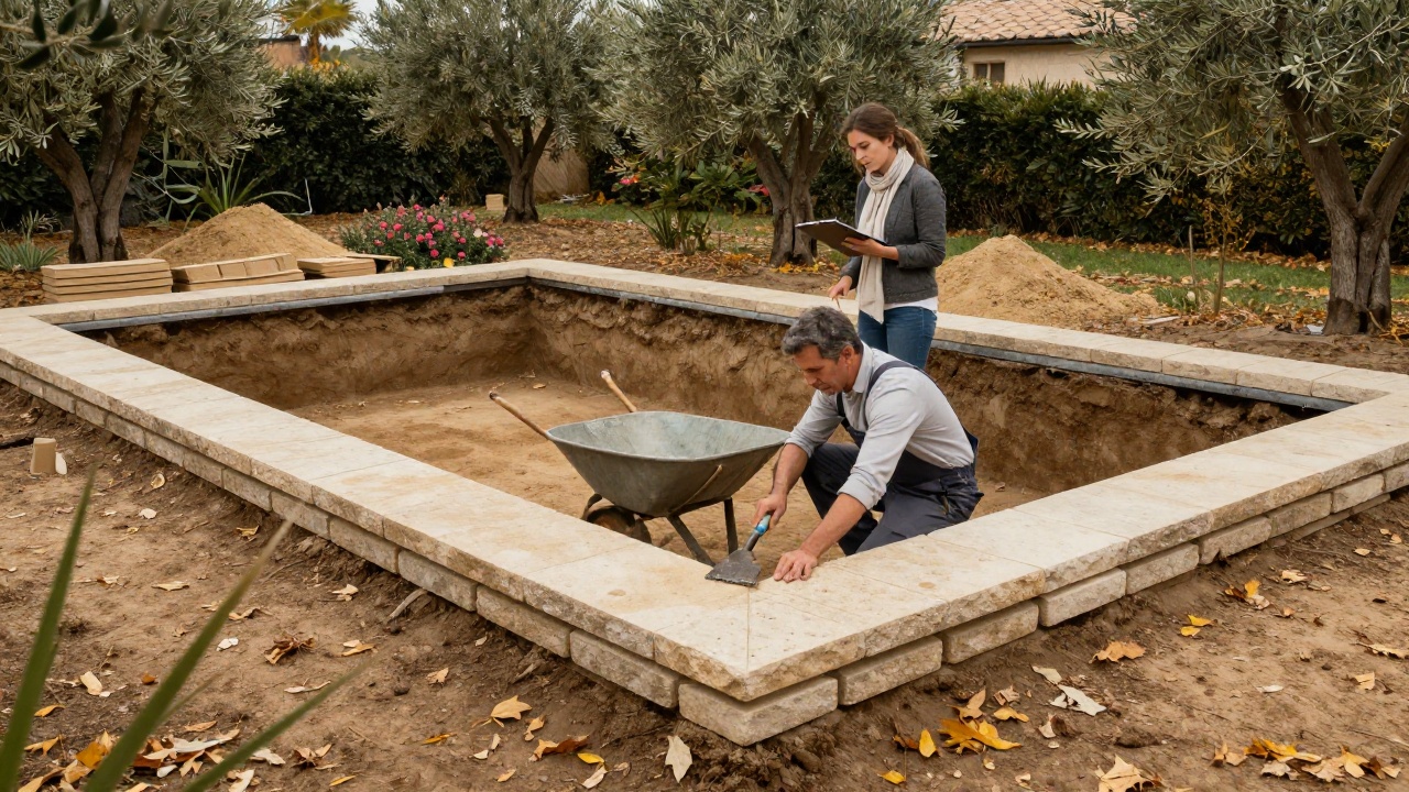 Meilleure période pour construire une piscine avec saison idéale pour installation