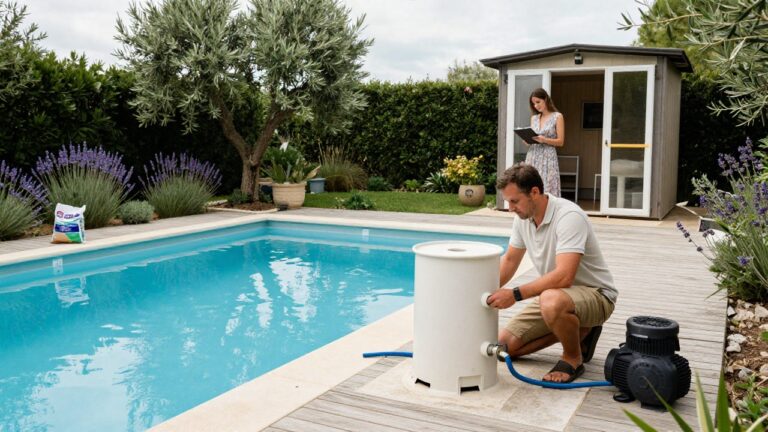 Coût d'un filtre à sable pour piscine de 50 m3, équipement de filtration