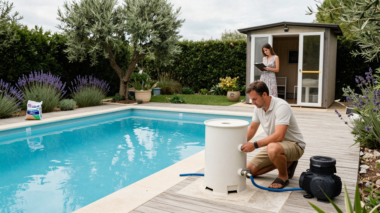 Coût d'un filtre à sable pour piscine de 50 m3, équipement de filtration
