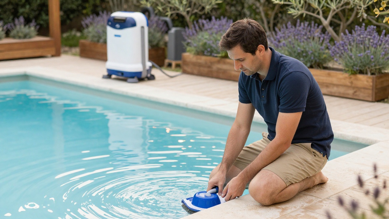 Robot piscine fonctionnant simultanément avec la filtration efficace