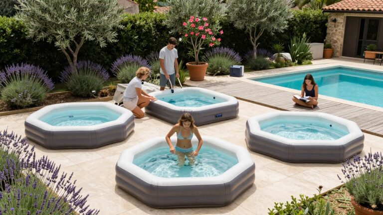 Spa rond, carré ou octogonal, types variés de jacuzzi relaxant